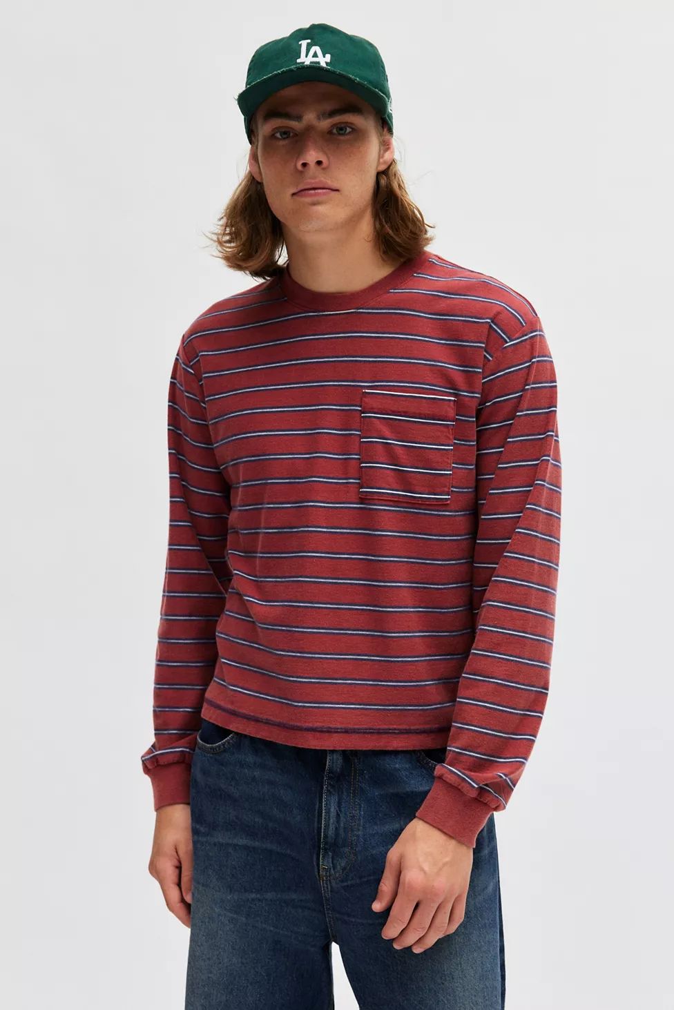 BDG Bonfire Stripe Long Sleeve Tee | Urban Outfitters (US and RoW)