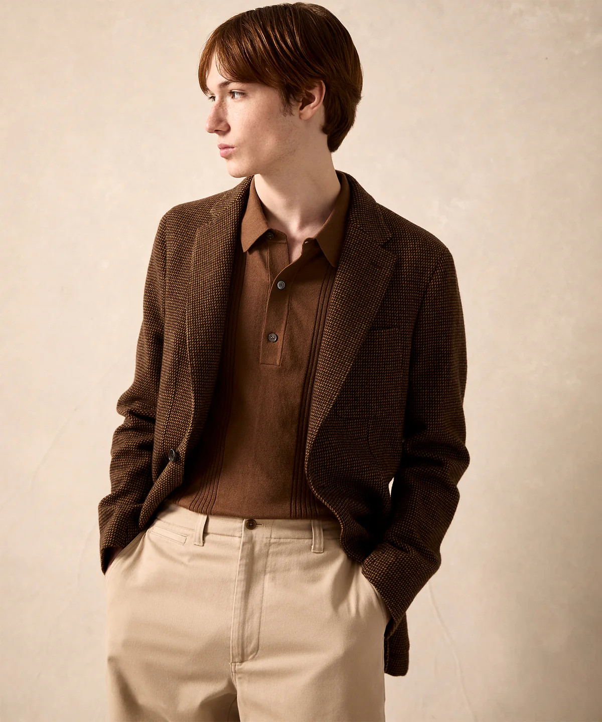 Italian Birdseye Wool Sport Coat in Dark Brown | Todd Snyder