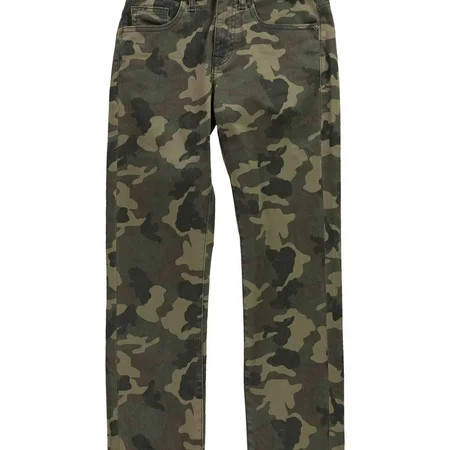 M1858 Womens Crosby Camo Cropped Straight Leg Jeans Green 24 | Walmart (US)