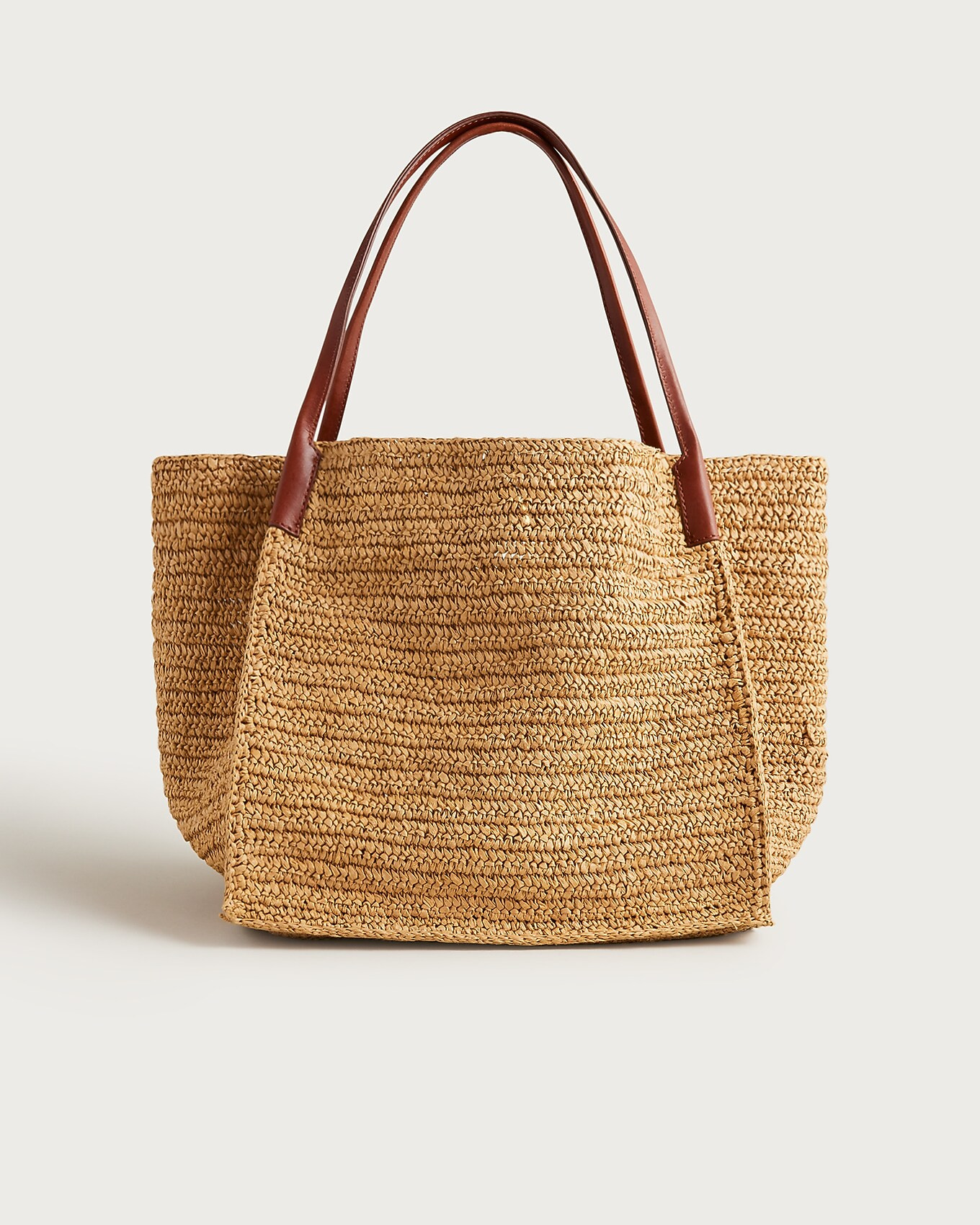 Large handknotted packable tote bag | J. Crew US