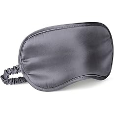 Antifaz suave de seda para cubrir los ojos al dormir, viajar o tomar siestas, con elástico para ... | Amazon (US)
