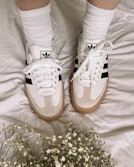 Adidas Samba sneakers - so comfy and on trend for spring! I’m usually a 9.5 and the 9 fits perfectly. Wide foot friendly!!

White & black sambas, classic sambas


#LTKstyletip #LTKSeasonal #LTKshoecrush