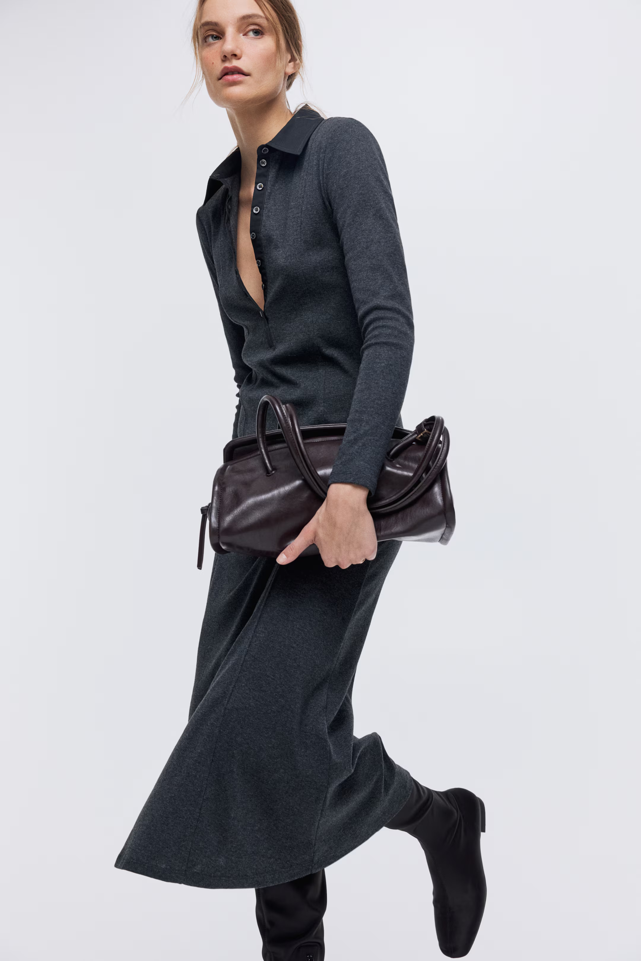 Fine-Knit Polo Dress | H&M (US + CA)