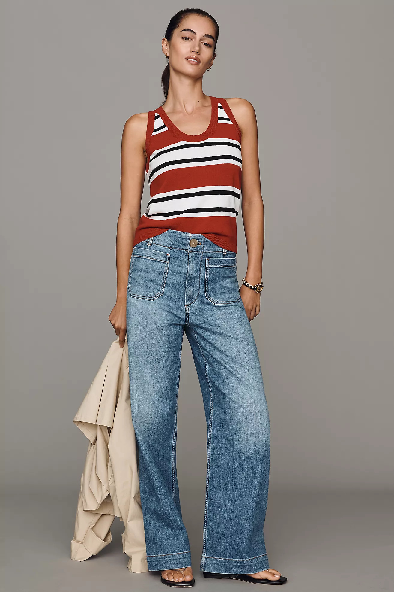 Maeve Colette High-Rise Wide-Leg Full-Length Jeans | Anthropologie (US)