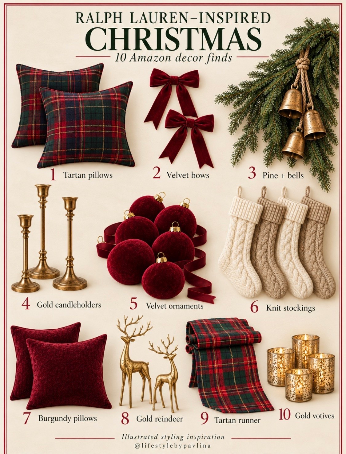 Ralph Lauren inspired holiday decor
#homedecor #ralphlauren

Christmas decorations, Christmas tree, holidays,
