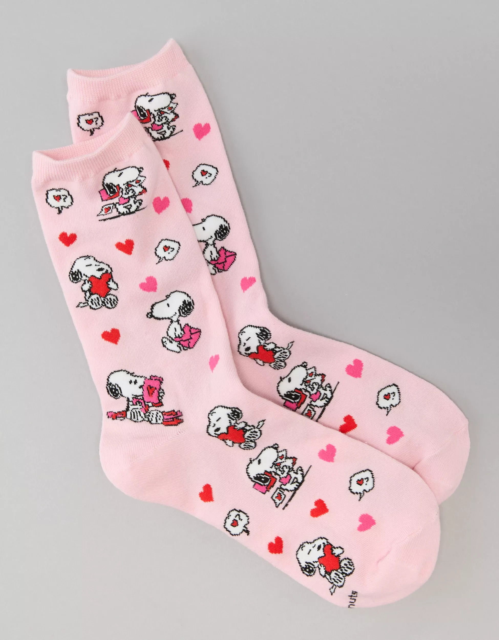 AE Snoopy Valentine Crew Sock | American Eagle Outfitters (US & CA)