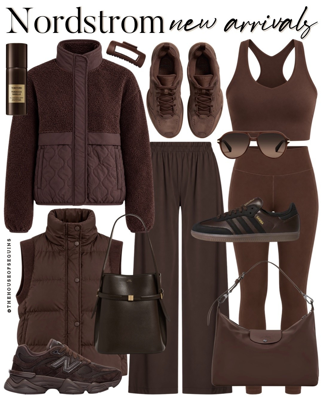 Shop Nordstrom new arrivals! Chocolate brown fall outfit finds