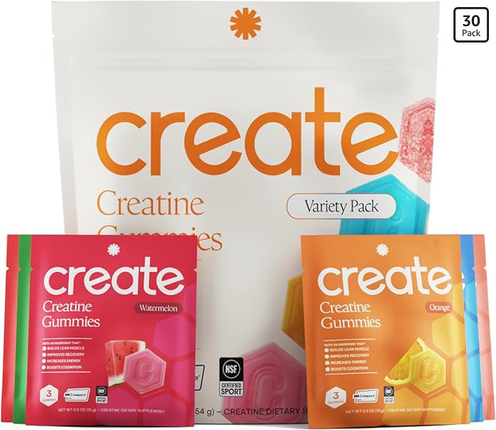 Create Creatine Gummies for Men & Women – NSF Certified, Made with Creapure Creatine Monohydrat... | Amazon (US)