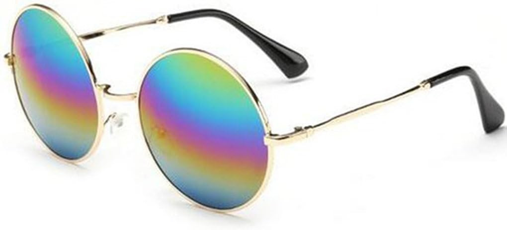 Round Sunglasses for Women Men Classic Oversized Circle Mirrored Hippie Hipster Polarized Sunglas... | Amazon (US)