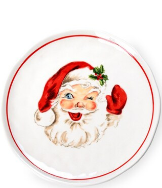 Mud Pie Classic Christmas Collection Vintage Santa Salad Plate | Dillard's | Dillard's