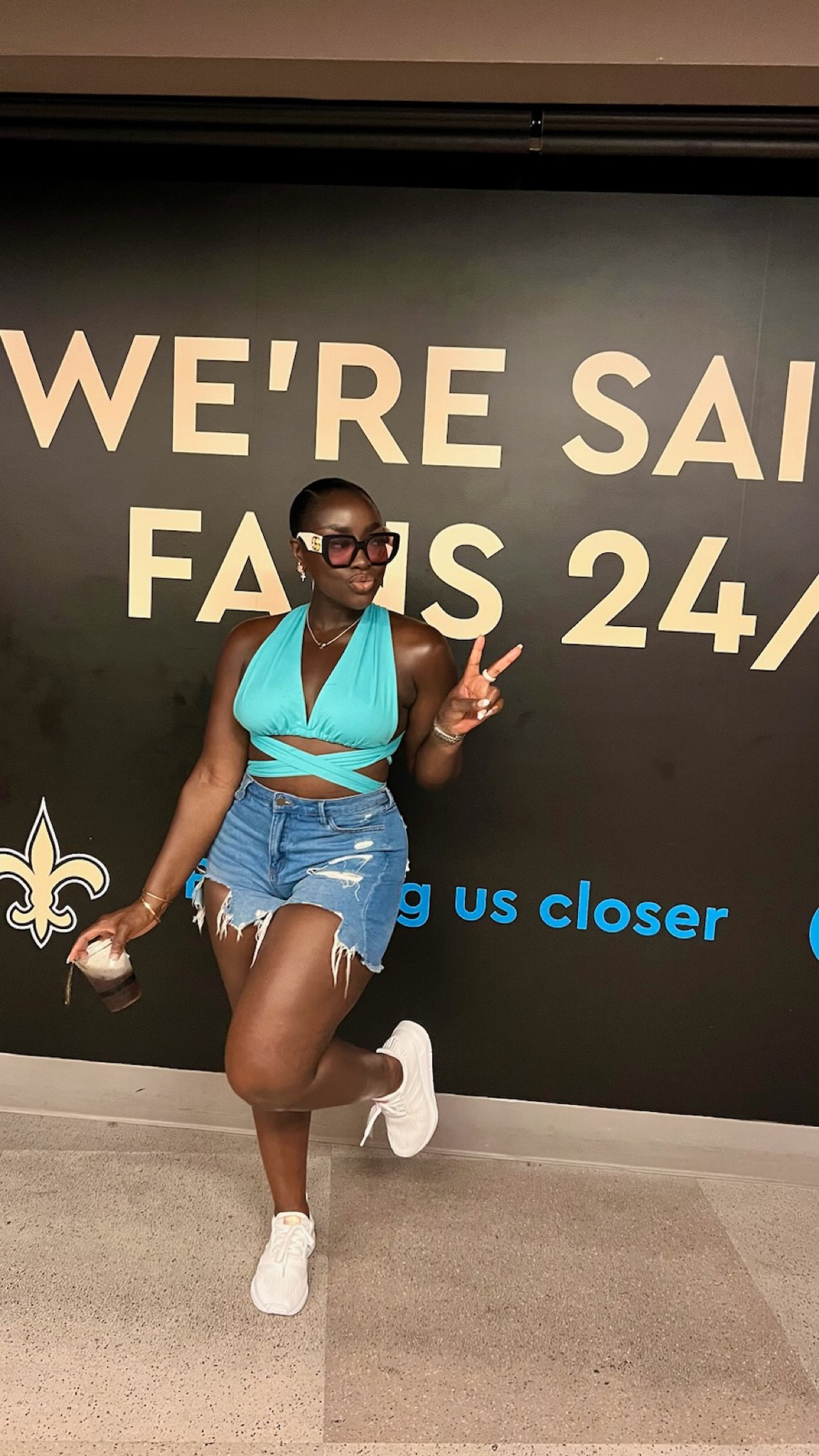 OOTD: Concert ready at Essence Fest. Listen these jean shorts fit perfectly (but I had to get the waist taken in because you know 😆🤌🏾). This top is so versatile and cute! 

#LTKbeauty #LTKstyletip