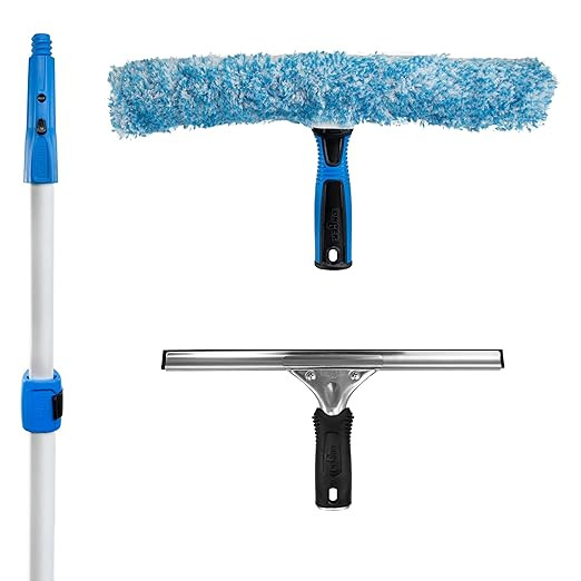 Unger Professional Total Pro Kit; Window Cleaning Kit; All-in One Window Washing Kit; Squeegee, W... | Amazon (US)