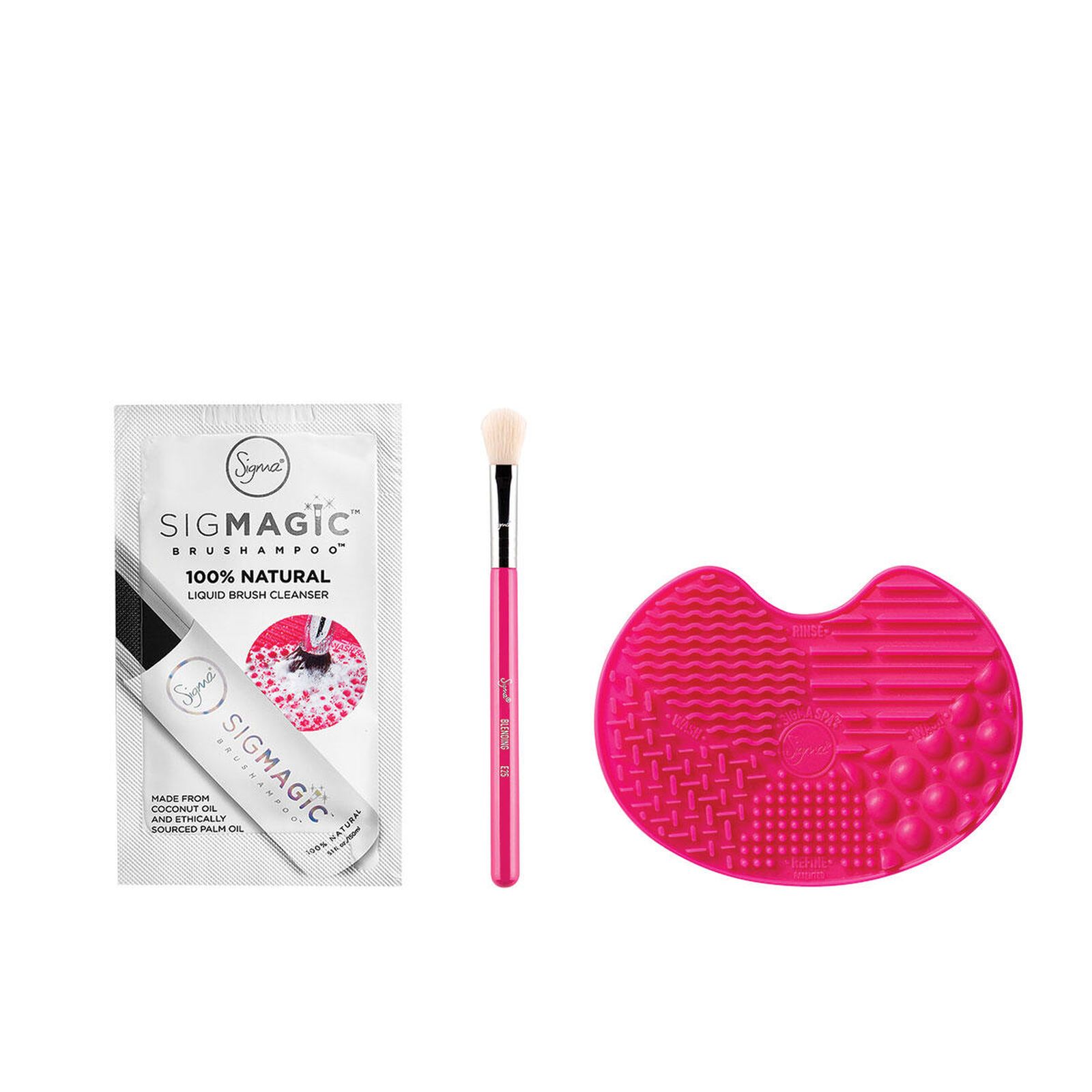 Sigma Beauty 3-pc Brush, Shampoo & Mat | Beauty Brands