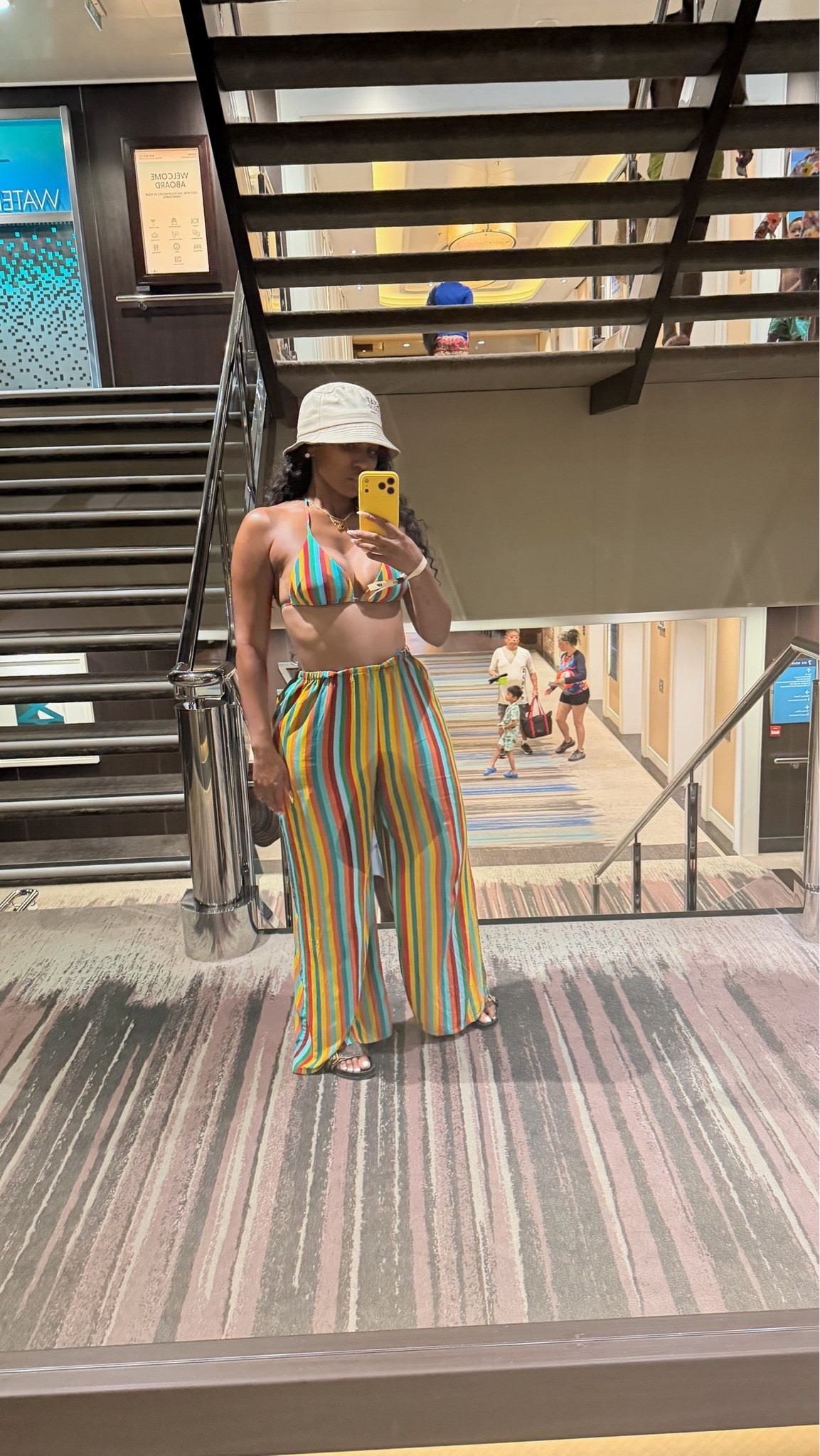 bathing suits with matching pants are my ideal travel outfits. OOTD on our cruise!

#LTKootd #LTKSwim