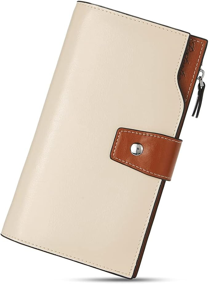 BOSTANTEN Womens Leather Wallets RFID Blocking Large Capacity Credit Cards Holder Phone Clutch Ap... | Amazon (US)