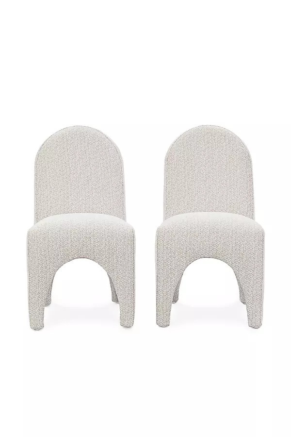 Ella Upholstered Dining Chairs, Set of 2 | Anthropologie (US)
