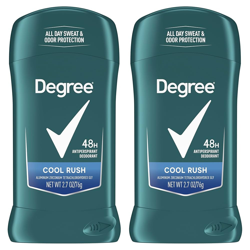Degree Men Original Antiperspirant Deodorant Cool Rush Twin Pack 48-Hour Sweat & Odor Protection ... | Amazon (US)