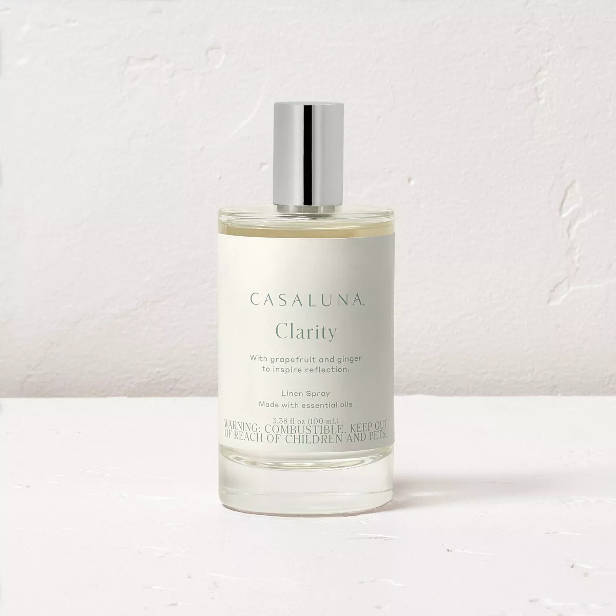 3.38floz Clarity Core Linen Spray White - Casaluna™: Ginger, Grapefruit, Bergamot | Target