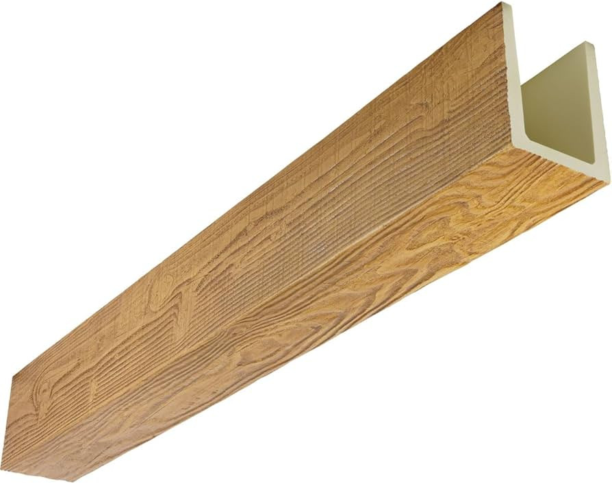 Ekena Millwork 7 1/2"W x 7 1/2"H x 192"L 3-Sided (U-Beam) MENA HeritageTimber Faux Wood Ceiling B... | Amazon (US)