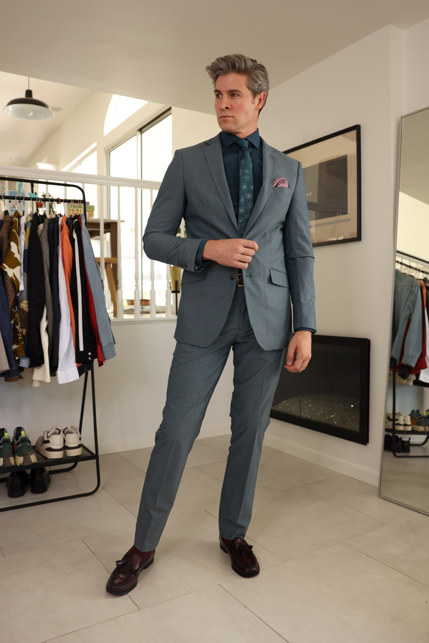 Monochrome Suiting from @menswearhouse - an easy way to make your formal outfits more fun without breaking the bank. Shop the whole look in my story. #ad #menswearhouse #wedding #suit 