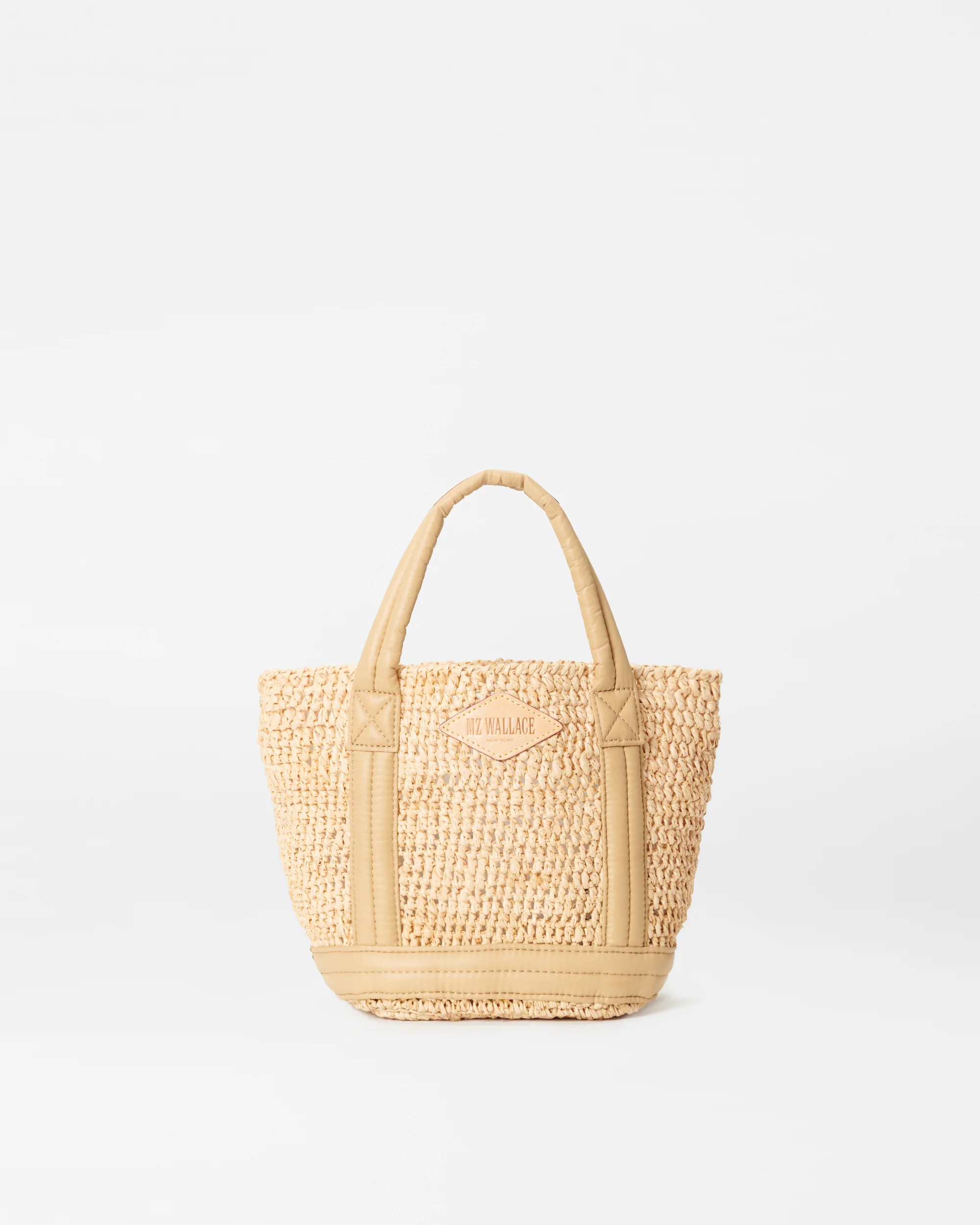 MZ Wallace Raffia/Camel Mini Raffia Tote | MZ Wallace