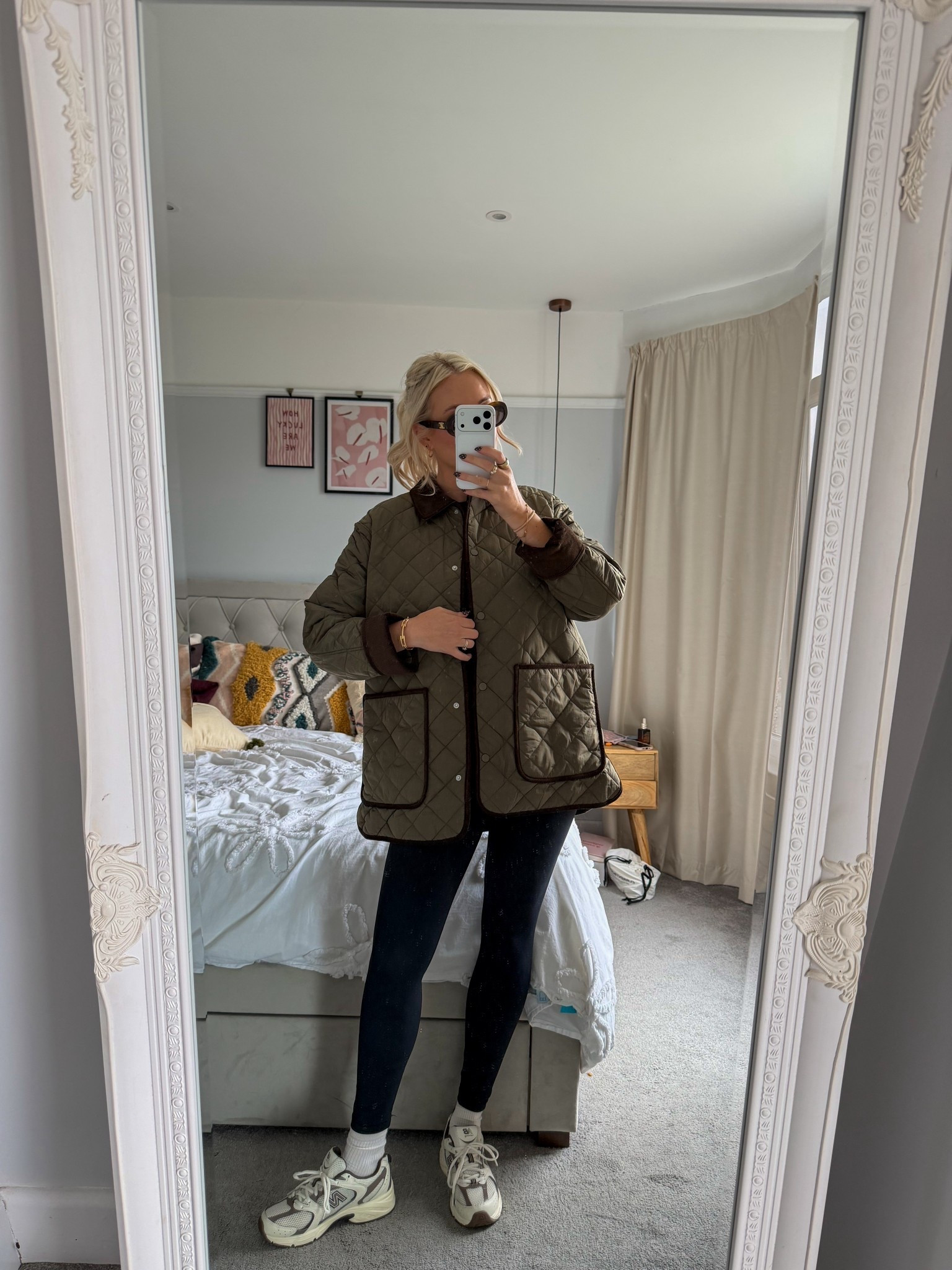 Dog walking ootd 🐶🍁 coat currently has 15% off!! Wearing a M xx

Quilted jacket, barn jacket, dog walking outfit, leggings 

#LTKuk #LTKeurope #LTKautumn
