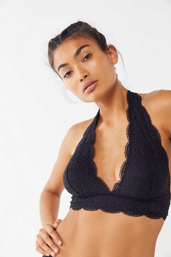 Out From Under Lace Halter Bra | Urban Outfitters US