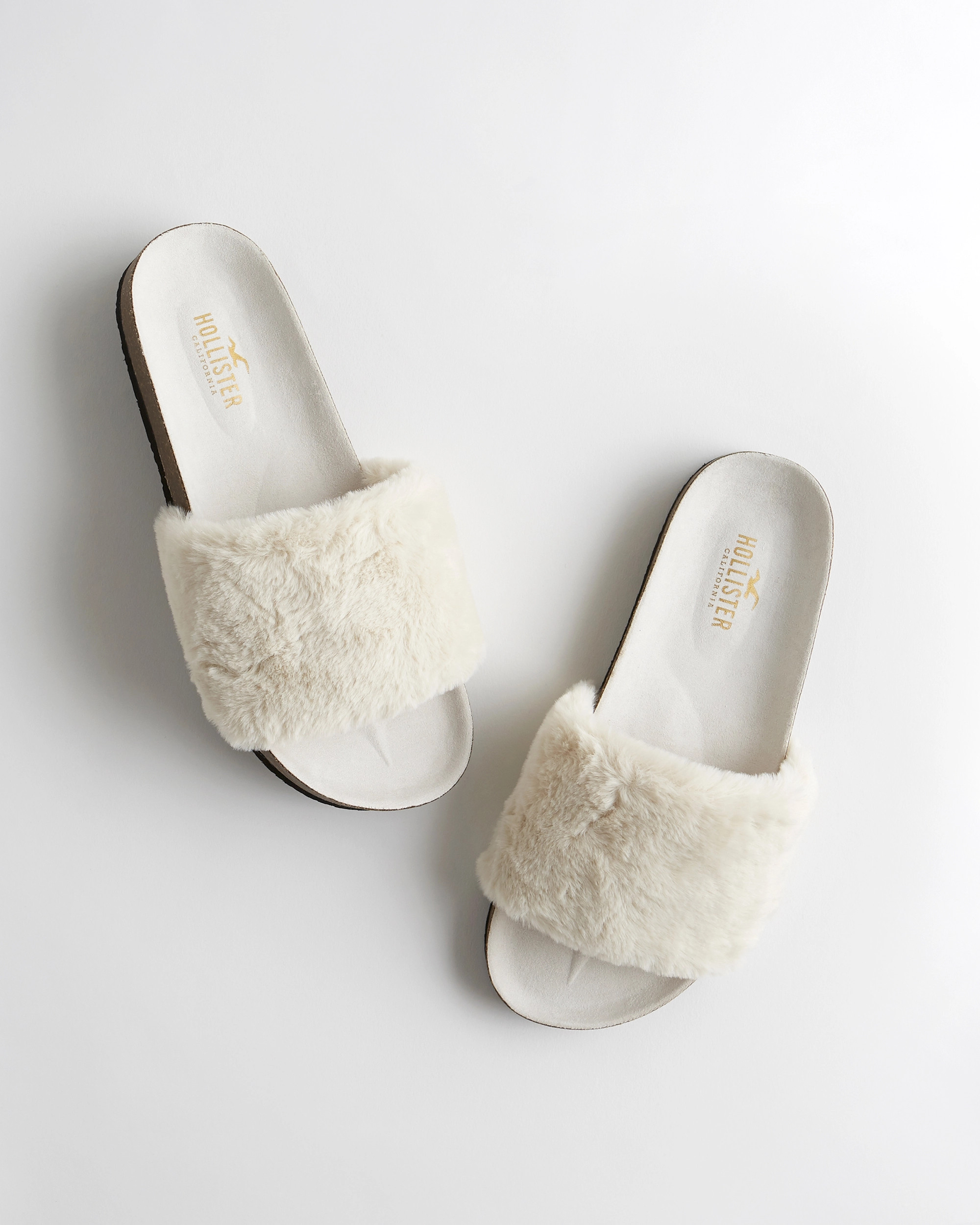Faux-Fur Slide Sandal | Hollister (US)