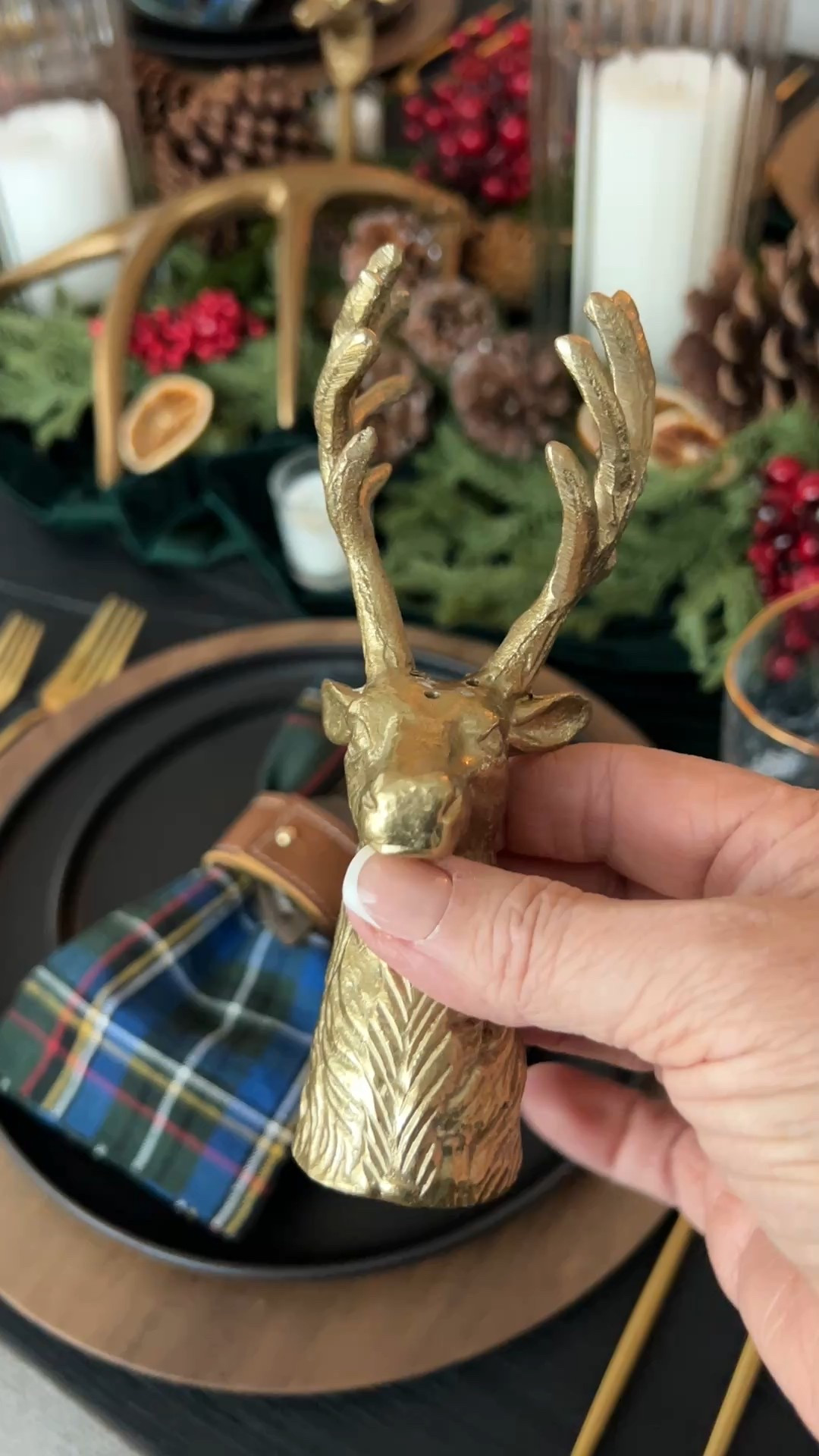 Stag Salt and pepper set, Ralph Lauren lodge aesthetic for Christmas, deer salt and pepper set

#LTKHoliday #LTKHome