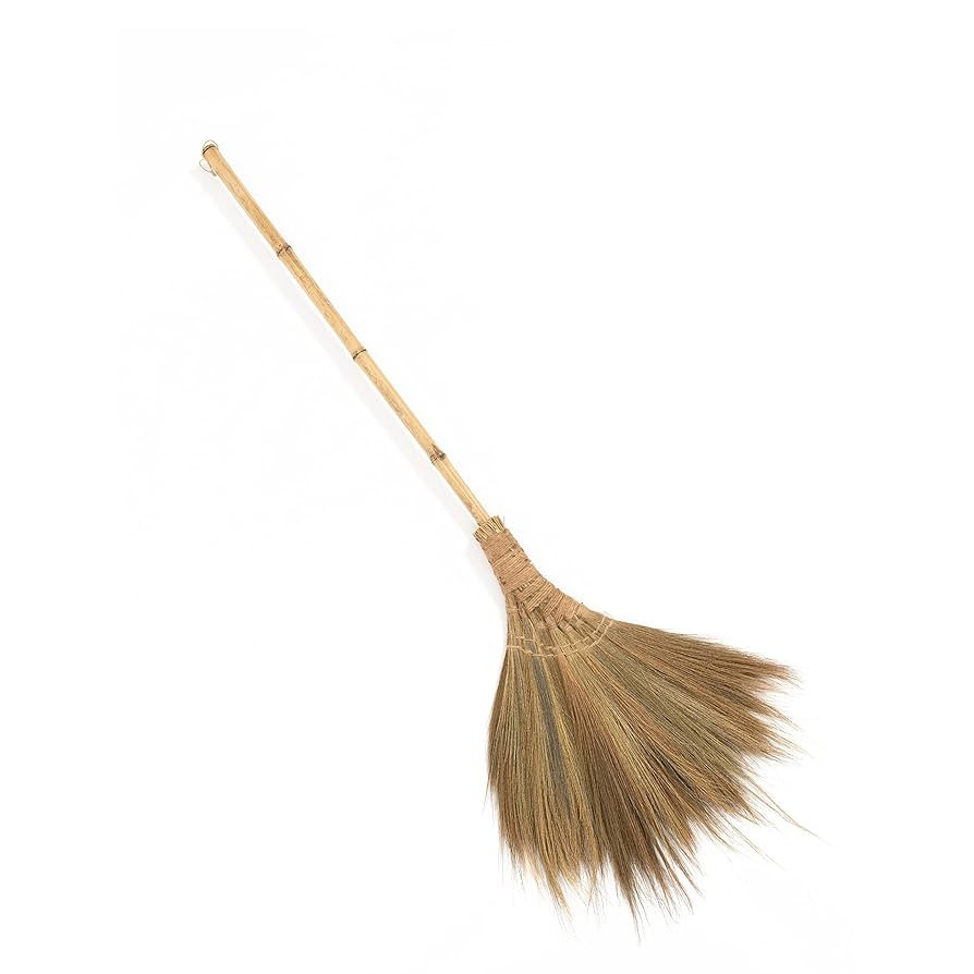 Vietnamese Natural Soft Broom - Broom Grass Handmade Broom Witch Broom Bamboo 57.08 inch Length, ... | Amazon (US)