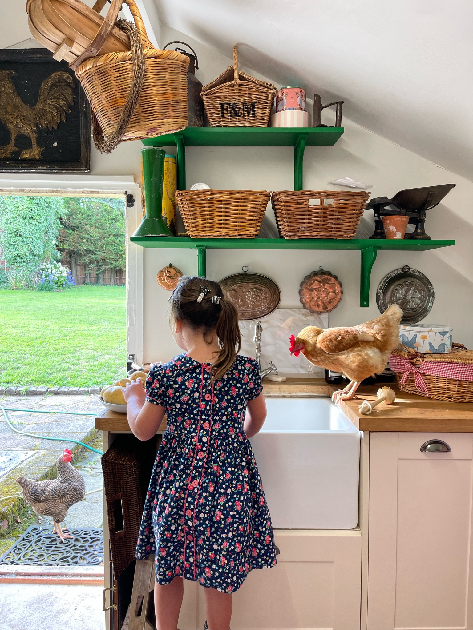 Floral traditional classic girls dress with Peter Pan colour 

#LTKkids #LTKbaby