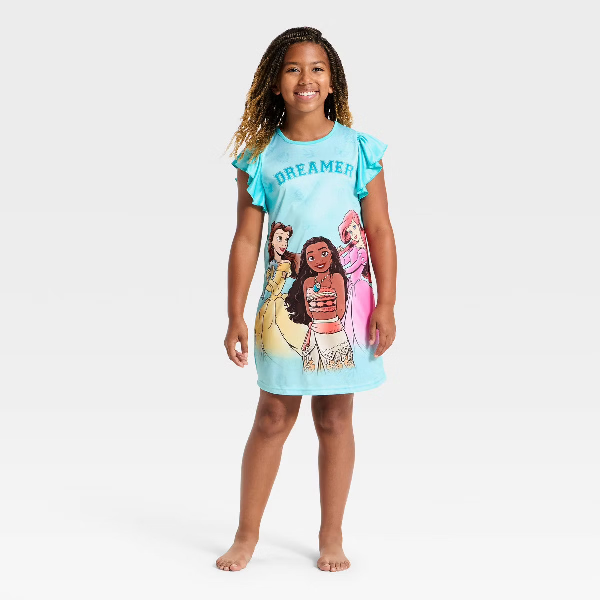 Girls' Disney Princesses NightGown - Turqouise Blue S | Target
