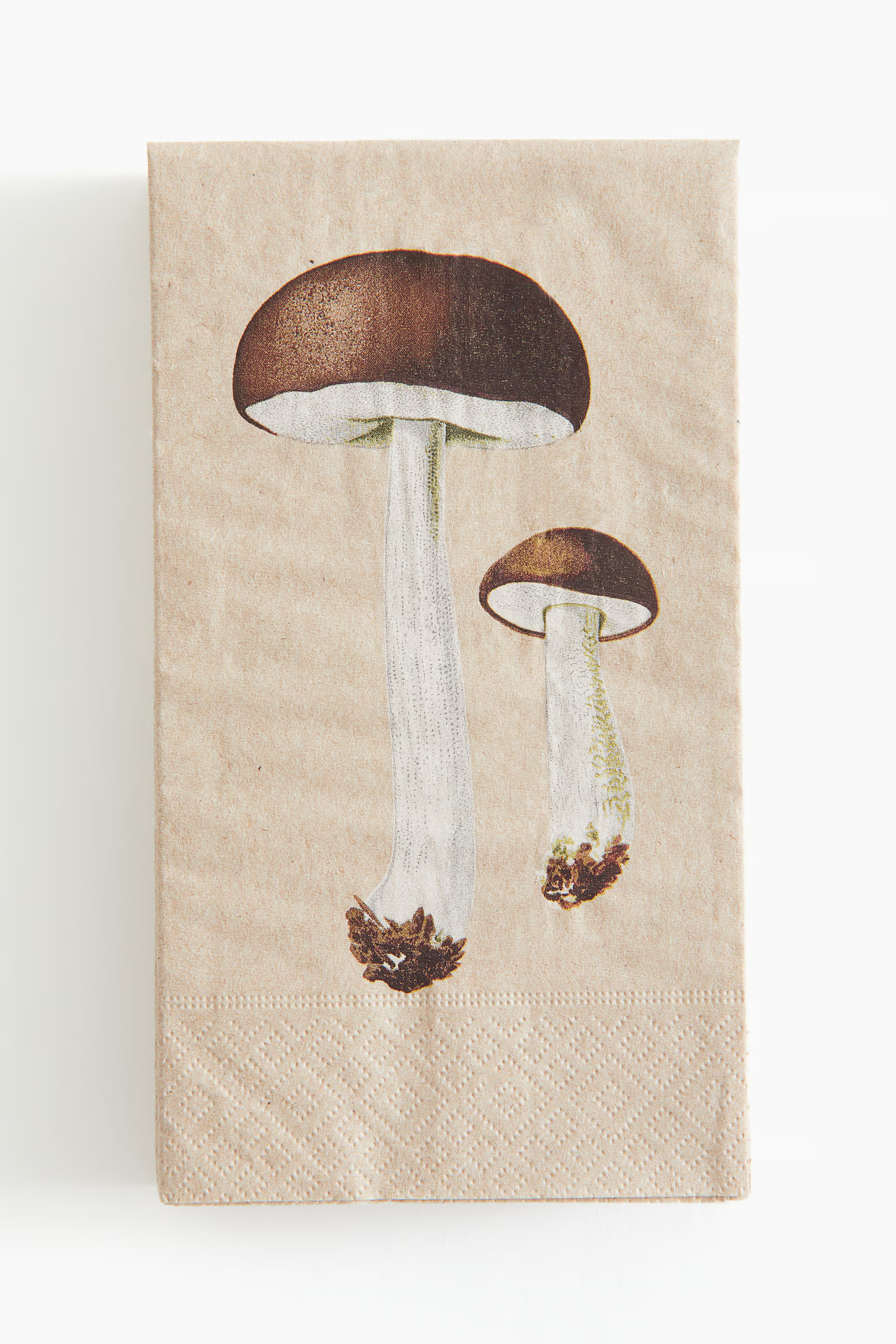 Set van 15 papieren servetten - Lichtbeige/paddenstoelen - HOME | H&M NL | H&M (DE, AT, CH, NL, FI)