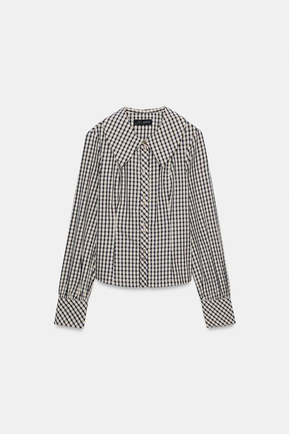MULTI-POSITIONAL PLAID SHIRT | Zara US