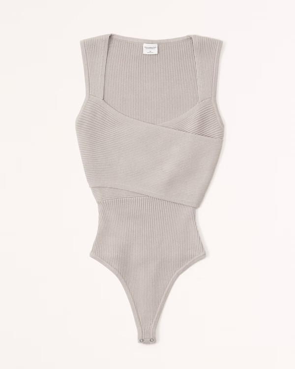 Women's Wrap Sweater Bodysuit | Women's Tops | Abercrombie.com | Abercrombie & Fitch (US)