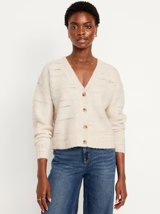Slouchy Button-Down Cardigan | Old Navy (US)