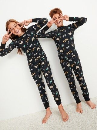 Matching Holiday Graphic Gender-Neutral Snug-Fit Pajama Set for Kids | Old Navy (US)