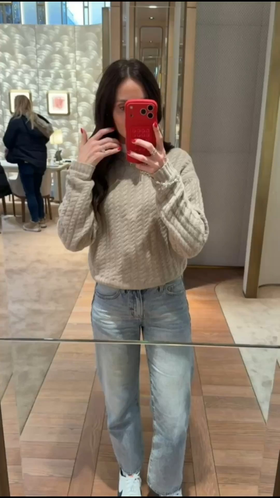 Cashmere cable knit sweater, winter outfit, casual style, winter NY outfit, annabrstyle.

#LTKOver40 #LTKSeasonal #LTKootd