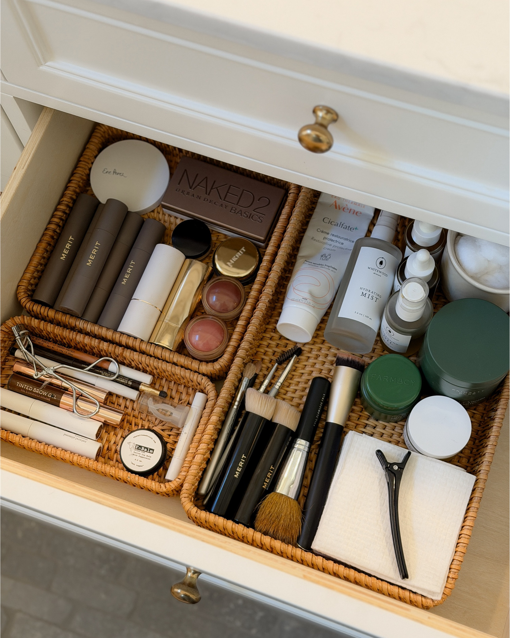 Organize your makeup drawer with these pretty wicker trays 🤍 

#LTKBeauty