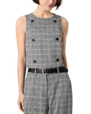 Matteo Plaid Double Breasted Top | Bloomingdale's (US)