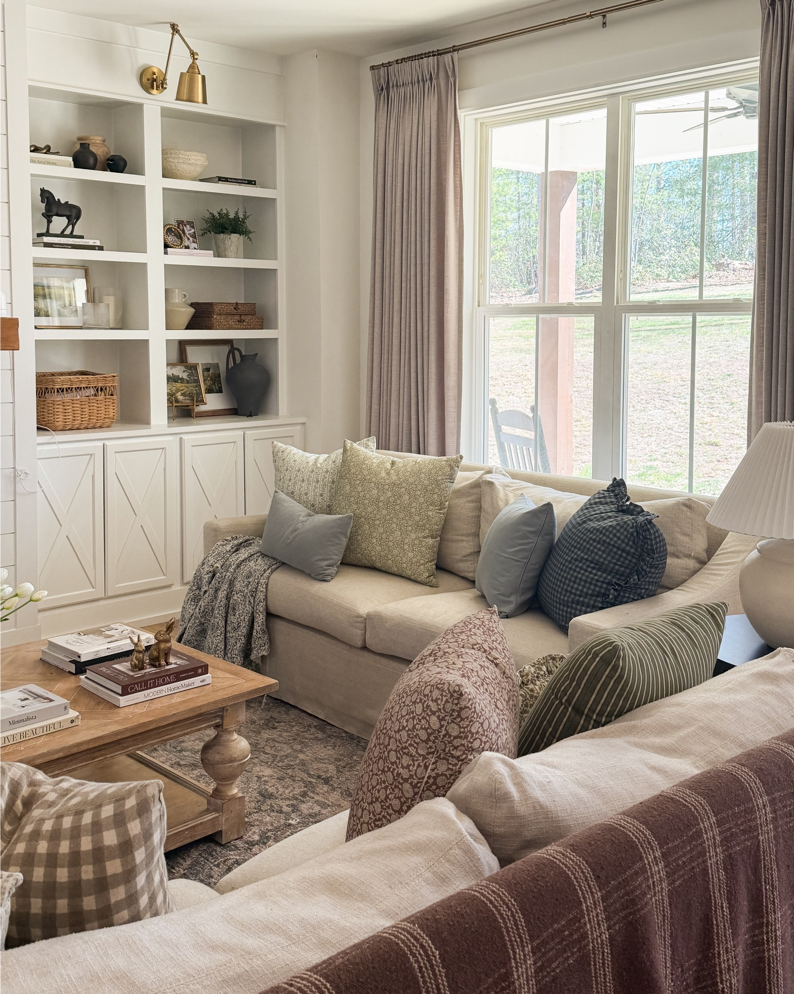 I think this pillow pairing has to be my favorite yet! Love the mix of blues + greens.

Spring living room
@Woven Nook 

#LTKHome #LTKSaleAlert
