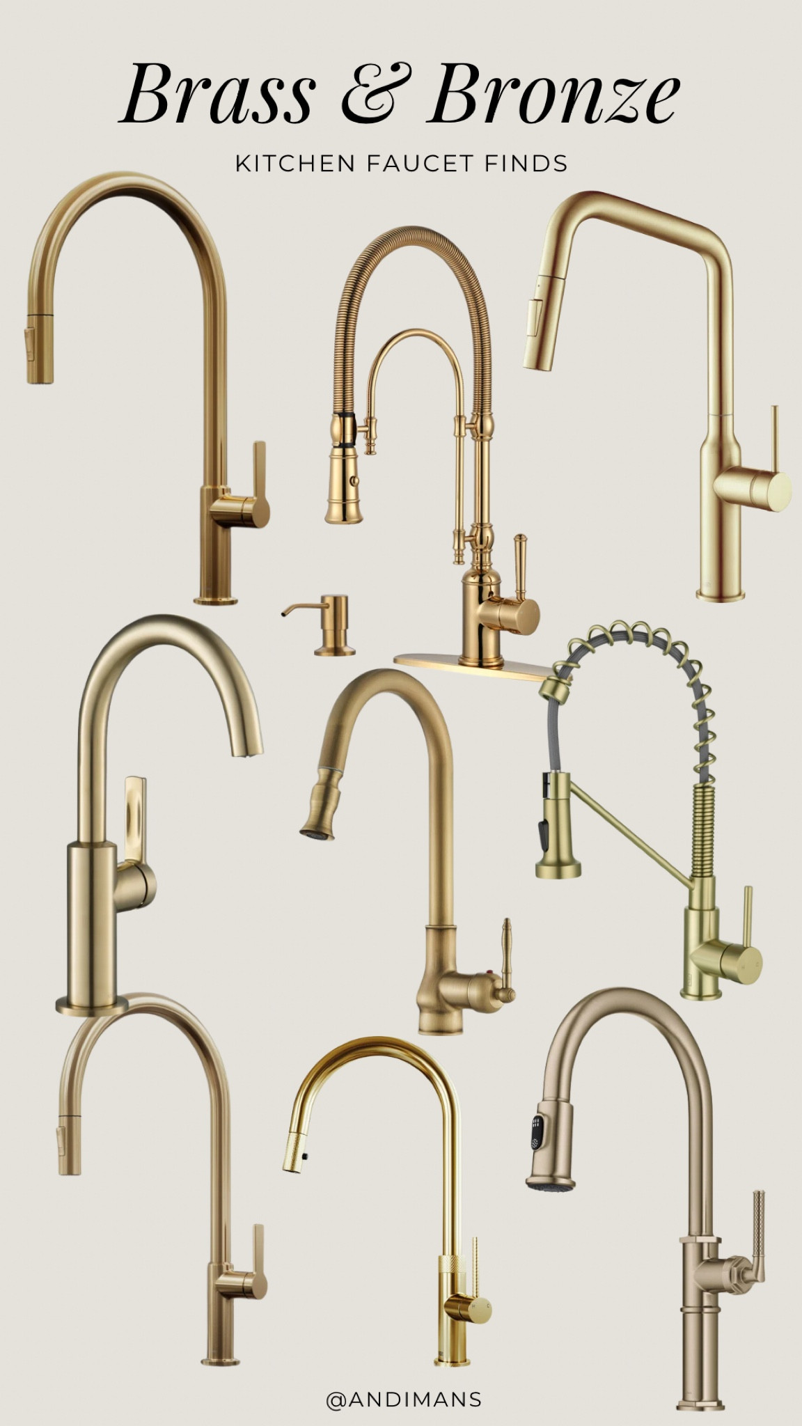 Brass and bronze kitchen faucet finds!

#LTKHome #LTKSaleAlert #LTKFindsUnder100