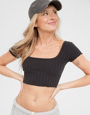 OFFLINE By Aerie OG Groove Crop Tee | American Eagle Outfitters (US & CA)