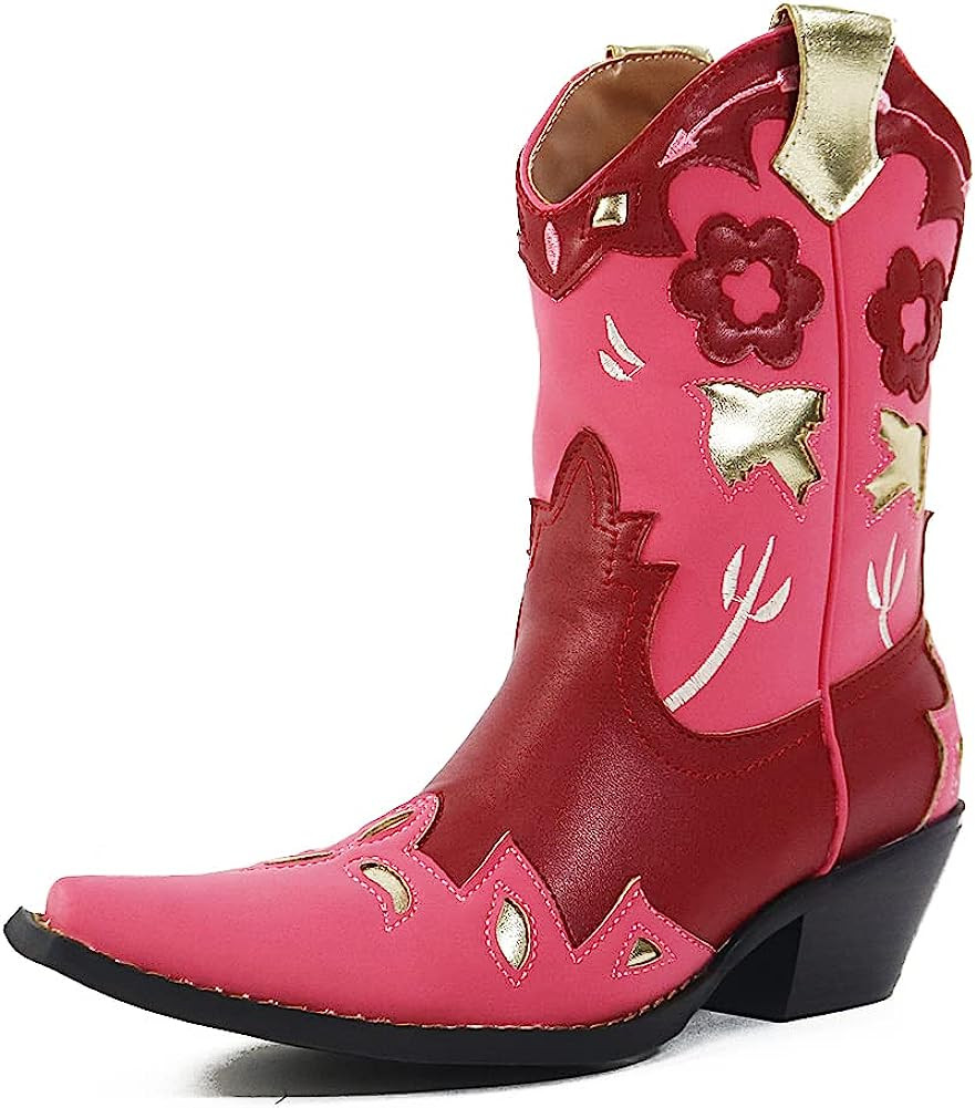 Erocalli Cowgirl Ankle Boot Cowboy boot for women Western Stitched boot Ankle Boots Pointed Toe S... | Amazon (US)