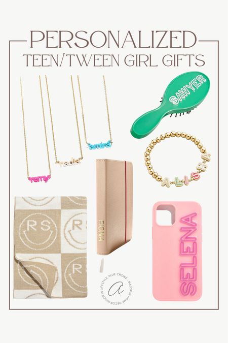 Personalized holiday gift ideas for teen girls or tween girls! These Christmas gifts are trendy and cute if you need thoughtful gifts for teens. 

#LTKHoliday #LTKkids #LTKGiftGuide