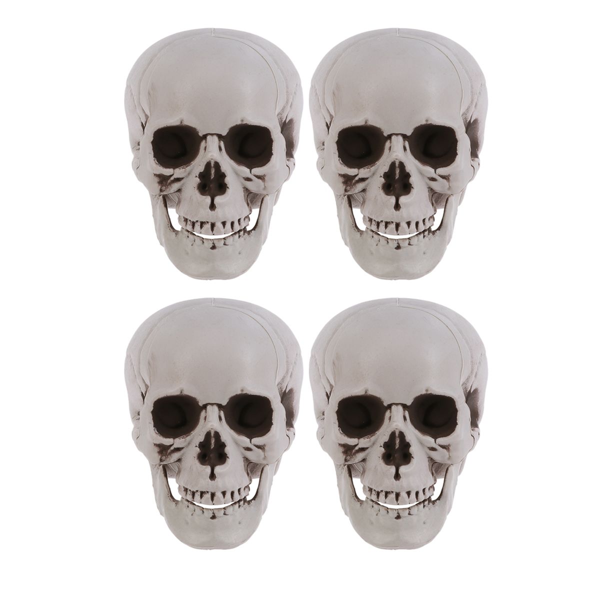 BESTONZON 4pcs Halloween Artificial Skull Scared Skull Ornament Ghost House Props Party Supplies ... | Walmart (US)