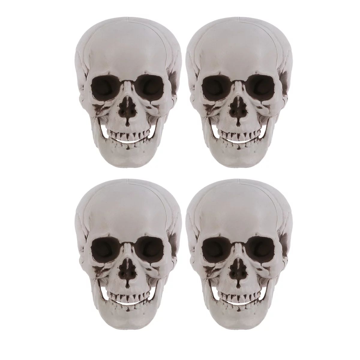 BESTONZON 4pcs Halloween Artificial Skull Scared Skull Ornament Ghost House Props Party Supplies ... | Walmart (US)