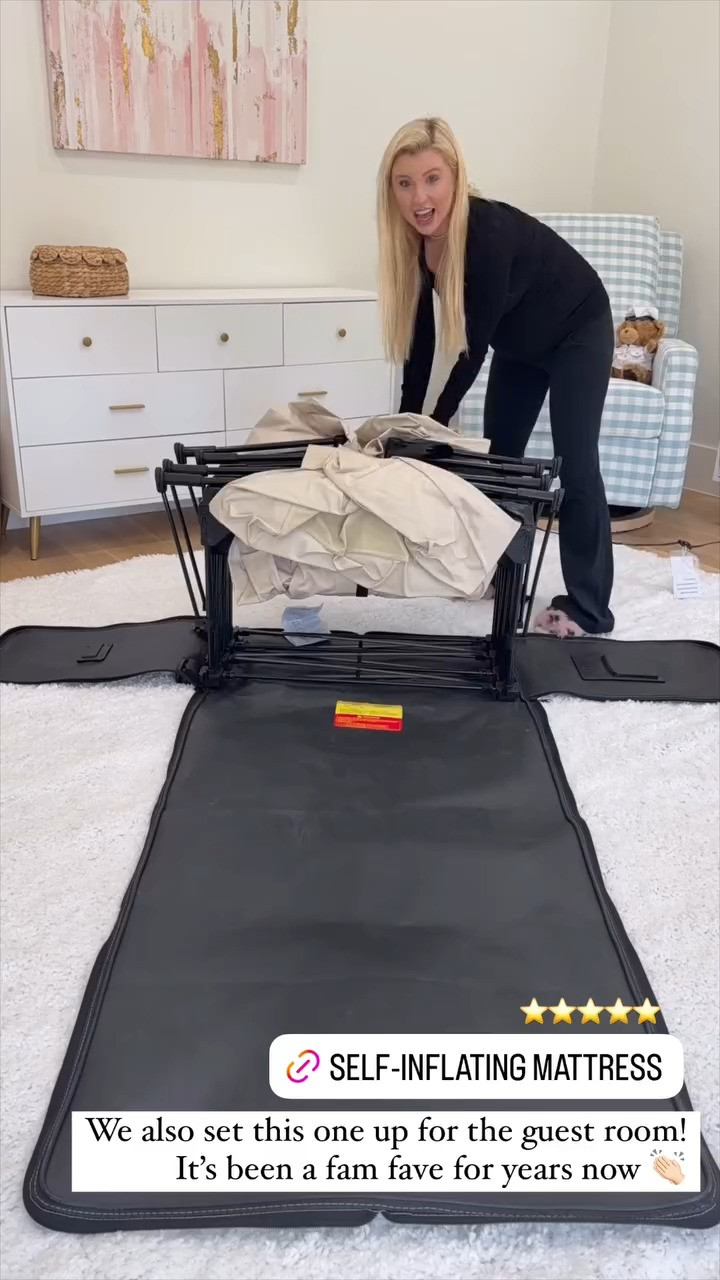 Ready for last-minute guests or family fun! This self-inflating mattress is a total game changer – comfy, convenient, and a family favorite. 🛏️✨ 

 #LTKWatchNow 

#LTKHome #LTKTravel