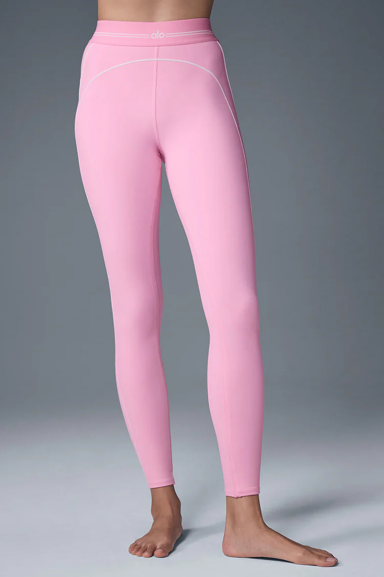Airbrush High-Waist Heart Throb Legging - Sweet Pink/White | Alo Yoga (US)