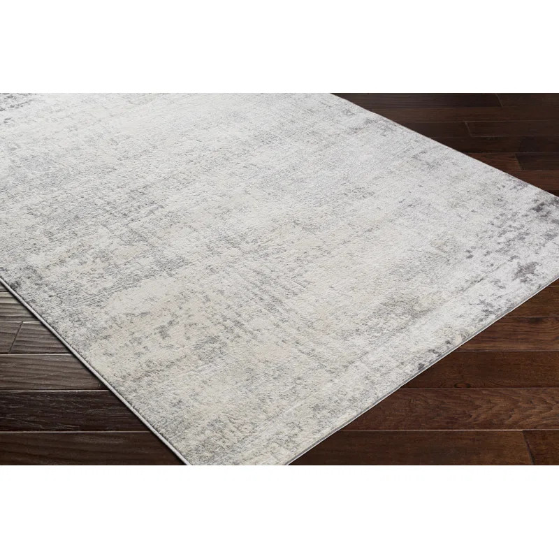 Haili Abstract Charcoal/Light Gray/White Area Rug | Wayfair Professional